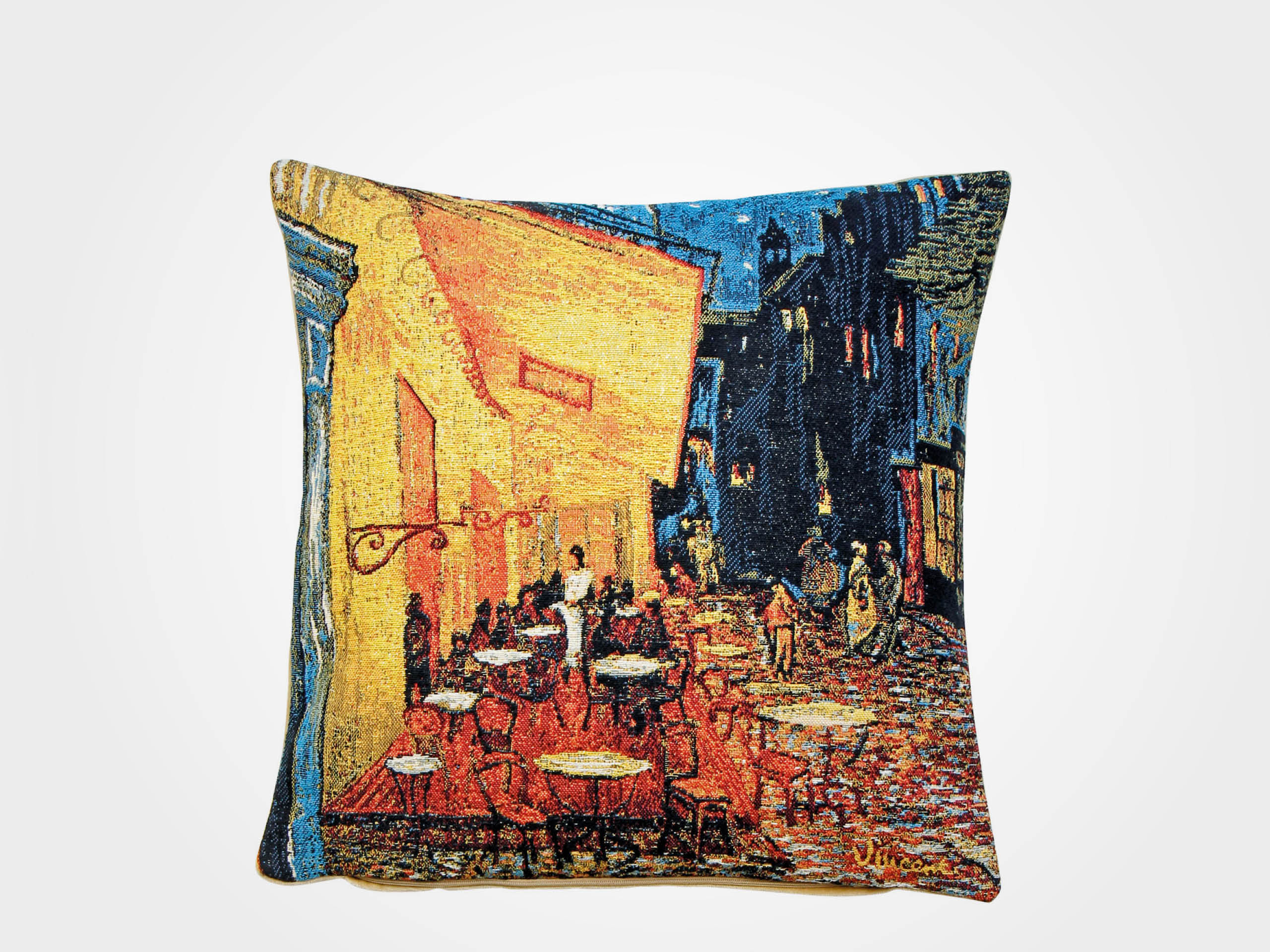 Vincent van Gogh: Kissenhülle "Café-Terrasse am Abend in Arles"