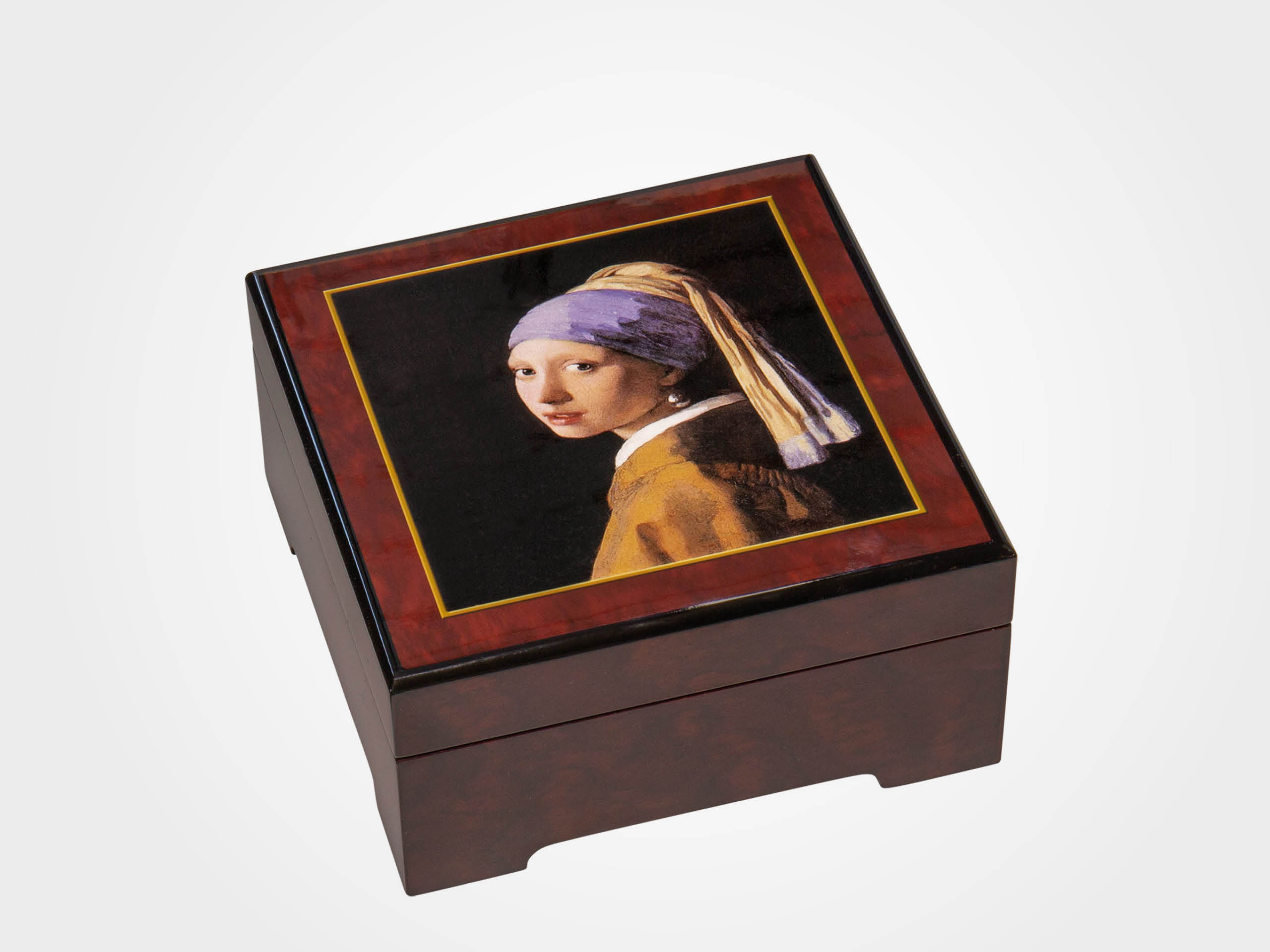 Jan Vermeer van Delft: Musik-Schmuckbox "Das Mädchen mit dem Perlenohrring"