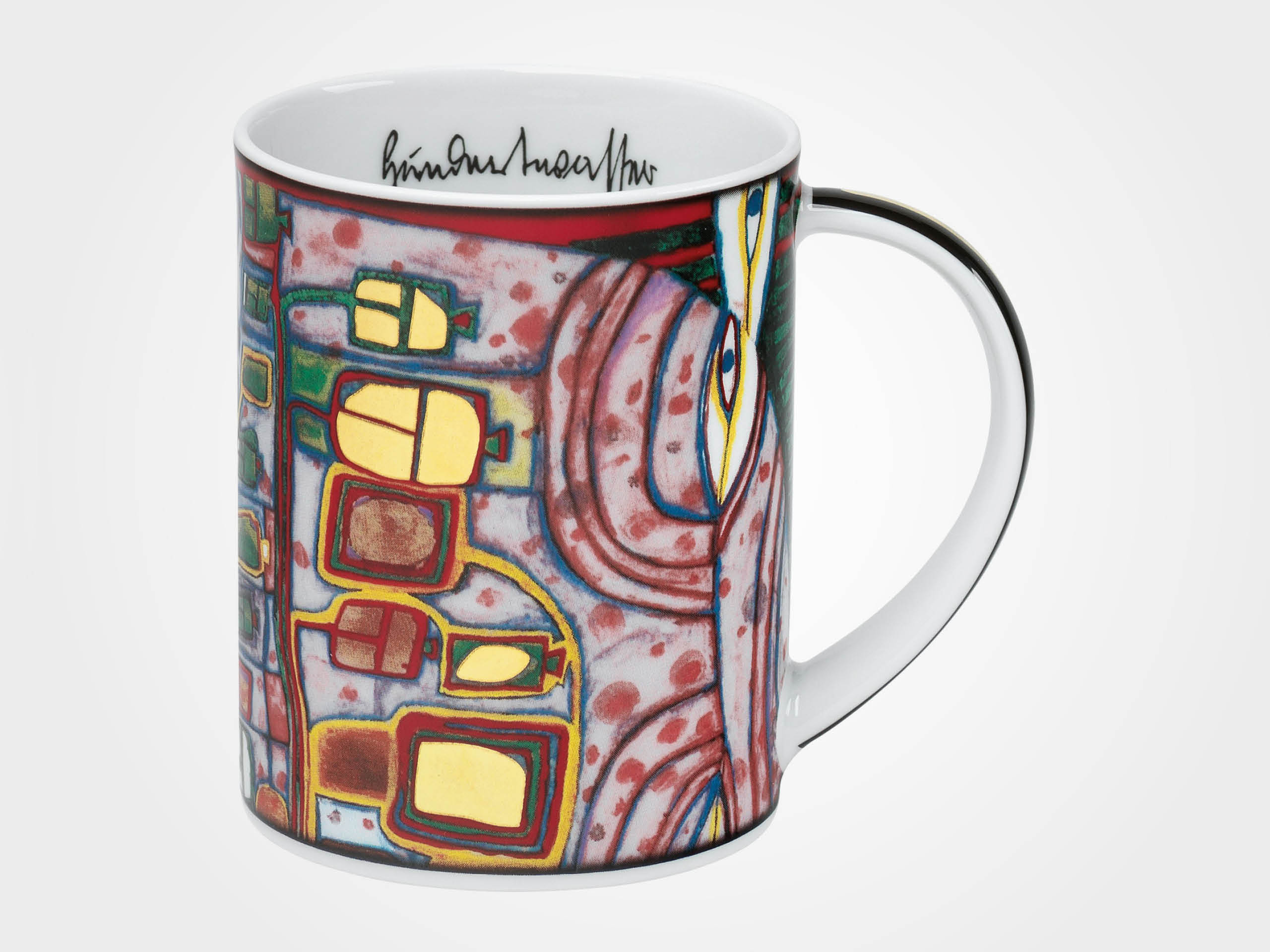 Friedensreich Hundertwasser: Magic Mug "(743) Tree Man Vase", Porzellan
