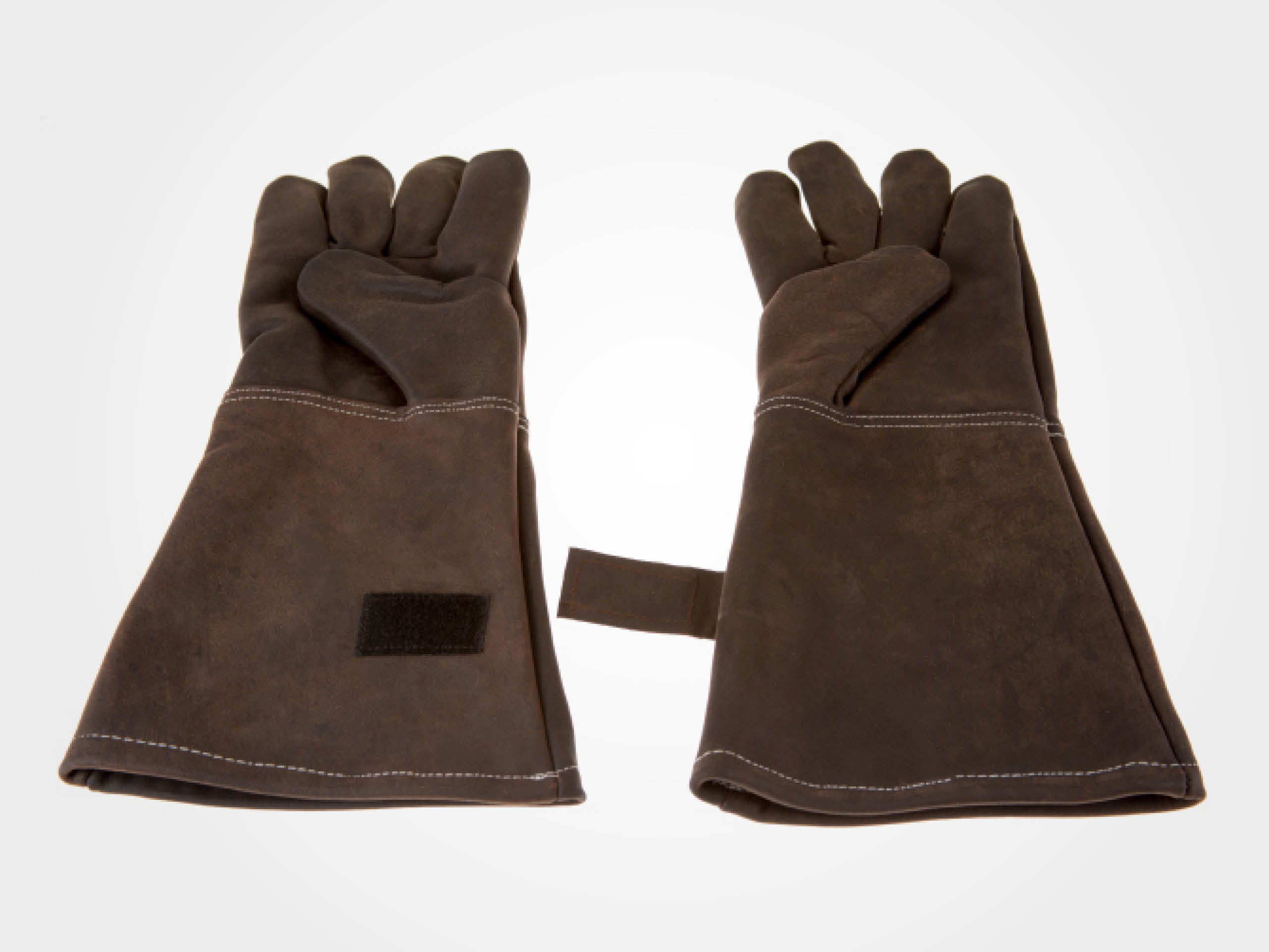 Grillhandschuhe Büffelleder, Farbe coffee