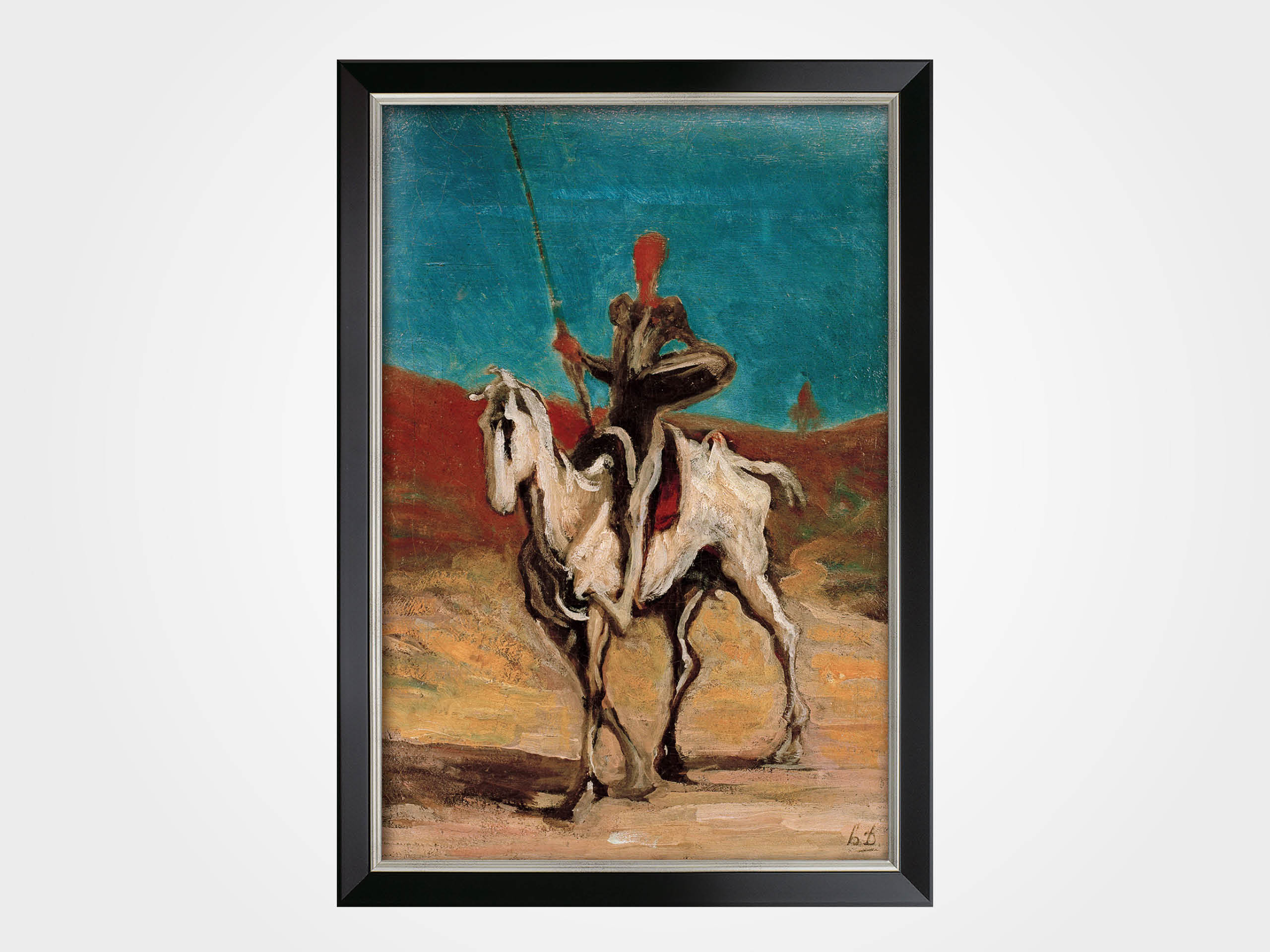 Honoré Daumier: Bild "Don Quichotte" (1868/70), gerahmt